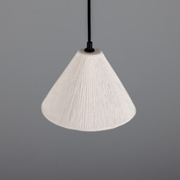 Tilia Ceramic Dome Pendant, Matte White, Matte Black - thumbnail 3