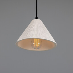 Tilia Ceramic Dome Pendant, Matte White, Matte Black - thumbnail 2