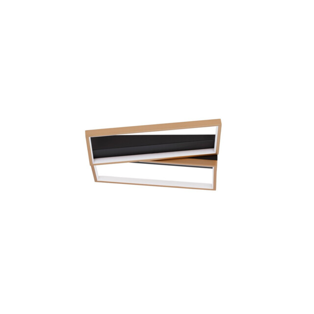 Elize II Integrated LED Semi Flush Light Black, Brass Gold Steel, Aluminium, Silicon LED 28W 1550Lm 3000K - image 1