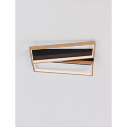 Elize II Integrated LED Semi Flush Light Black, Brass Gold Steel, Aluminium, Silicon LED 28W 1550Lm 3000K - thumbnail 5