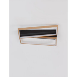Elize II Integrated LED Semi Flush Light Black, Brass Gold Steel, Aluminium, Silicon LED 28W 1550Lm 3000K - thumbnail 3