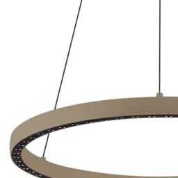 Riumar Ring Pendant 92cm 60W+20W LED, 3 Way Relay, 3000K, 5800lm, Sand Brown, 3yrs Warranty - thumbnail 5