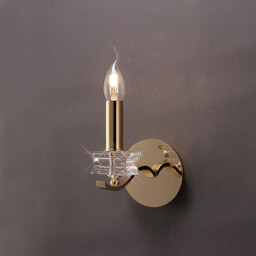Nydia Wall Lamp E14 French Gold/Crystal - thumbnail 2