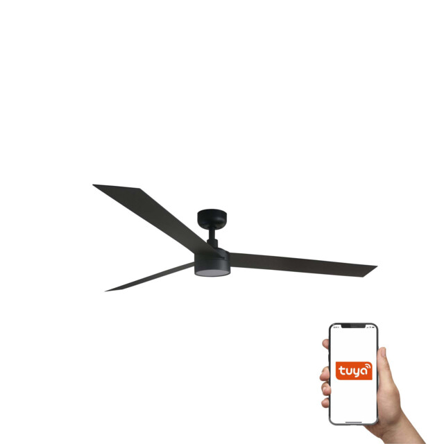 Cruiser Large 160cm LED Smart Ceiling Fan Black - image 1