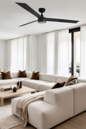 Cruiser Large 160cm LED Smart Ceiling Fan Black - thumbnail 2