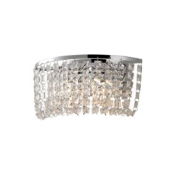 Cosmos Wall Lamp Switched 2 Light Polished Chrome, Crystal - thumbnail 1