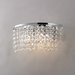 Cosmos Wall Lamp Switched 2 Light Polished Chrome, Crystal - thumbnail 2