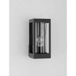 Figo Outdoor Wall Lantern Dark Grey Aluminium, Clear Glass LED E27 IP54 - thumbnail 2
