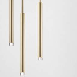 Candle Cluster Pendant Ceiling Light Brass LED 11.5W 2700K Phase Cut Dimming - thumbnail 3