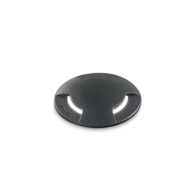 Way 12cm Round 3 Direction Outdoor Recessed Ground Light Black 1x GX53 IP67 - image 1