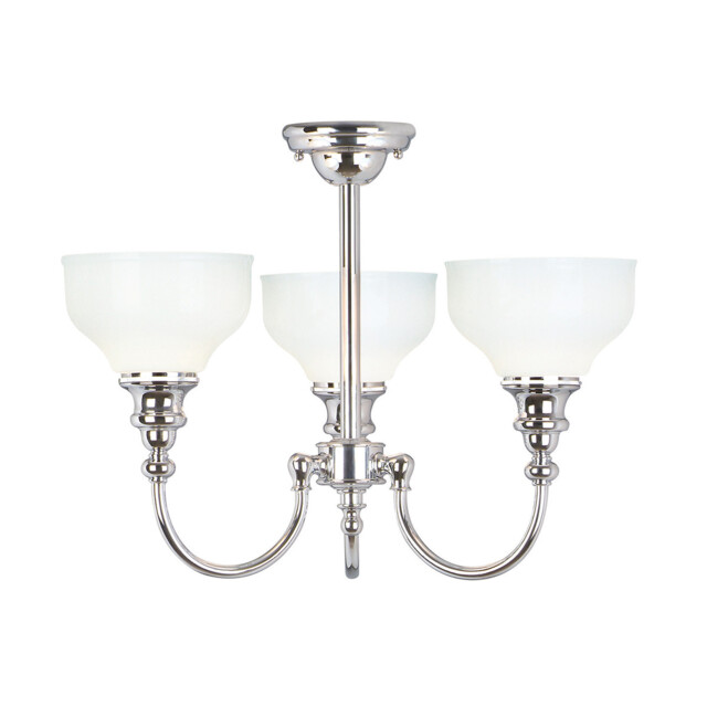Cheadle 3 Light Bathroom Chandelier Pendant Light Polished Chrome IP44, G9 - image 1