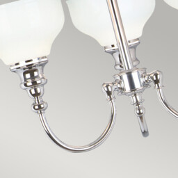 Cheadle 3 Light Bathroom Chandelier Pendant Light Polished Chrome IP44, G9 - thumbnail 5