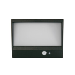 Solar LED Wall Light with PIR Motion Sensor Black - thumbnail 3