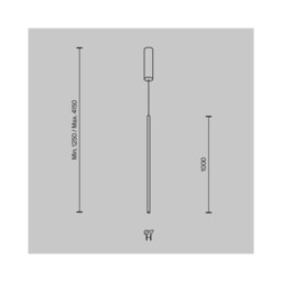 Halo Modern Long Slim Pendant Ceiling Light Brass 1100lm White Shade - thumbnail 2