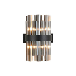 Lysander 4 Light G9, Wall Lamp, Satin Black, Smoke