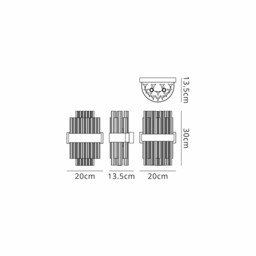 Lysander 4 Light G9, Wall Lamp, Satin Black, Smoke - thumbnail 2