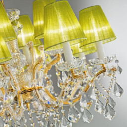 Maria Classic Crystal 8 Arm Chandelier Polished Gold, 8x E14 - thumbnail 5