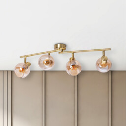 Libby Ceiling Spotlight Bar Brass 4xE14 - thumbnail 5
