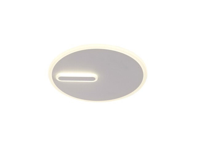 Clock Ceiling 37cm Round, 30W LED, 4000K, 2100lm, Sand White - image 1