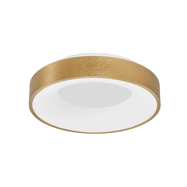 Rando Thin 38cm Integrated LED Semi Flush Light Brushed Gold Aluminium LED 30W 1950Lm 3000K - image 1