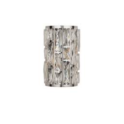 Bijou 2 Light Chrome Wall Light with Crystal Glass - thumbnail 2