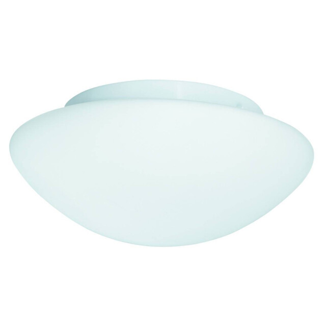 3 Light Bathroom Flush Ceiling Light Round White with Opal Glass IP44, E27 - image 1