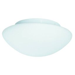 3 Light Bathroom Flush Ceiling Light Round White with Opal Glass IP44, E27 - thumbnail 1
