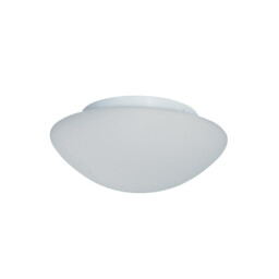3 Light Bathroom Flush Ceiling Light Round White with Opal Glass IP44, E27 - thumbnail 2