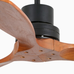 Lantau 107cm Ceiling Fan Matt Black - Walnut Blades - thumbnail 3