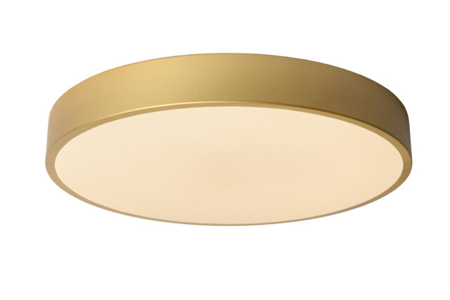 Unar Modern Flush Ceiling Light - Ø 39.5cm- LED Dim. - 1x24W 2700K - 3 StepDim - Matt Gold, Brass - image 1