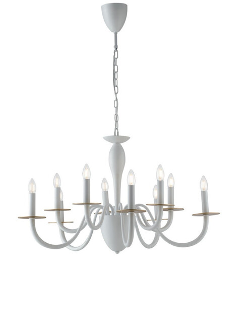 ARMSTRONG 10 Light Chandeliers White 14cm