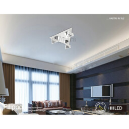 Filippo Spot Light 3 Light LED Triangular 15W 3000K, 1350lm, Matt Black/Polished Chrome - thumbnail 5
