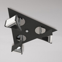 Filippo Spot Light 3 Light LED Triangular 15W 3000K, 1350lm, Matt Black/Polished Chrome - thumbnail 2