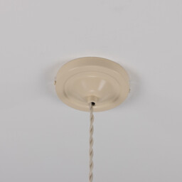 Rio Coloured Dome Pendant Light, Antique Brass, Vanilla Cream - thumbnail 5