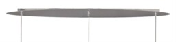 Organica Ceiling Pendant 3 Light E27 Line, Gloss White, Polished Chrome - thumbnail 3