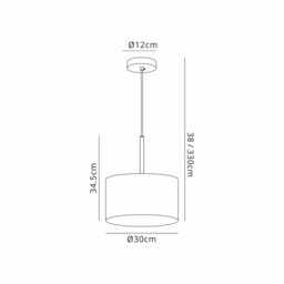 Baymont Polished Chrome E27 Single Pendant With 30cm x 17cm Silver Leaf Shade - thumbnail 3