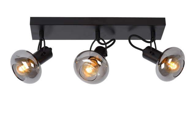 Madee Modern Ceiling Spotlight Bar - 3xE14 - Black - image 1