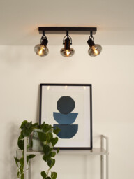 Madee Modern Ceiling Spotlight Bar - 3xE14 - Black - thumbnail 5