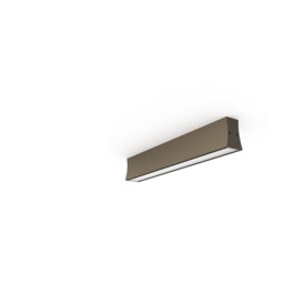 Hanok 40cm Linear Ceiling Light 110°, 14W LED, 3000K, 950lm, Sand Brown, 3yrs Warranty - thumbnail 1