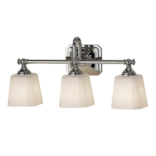 Concord 3 Light Bathroom Over Mirror Light Polished Chrome IP44, G9 - image 1