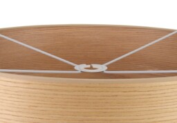 Jerusalem Round, 600 x 210mm Wood Effect Shade, Light Oak, White Laminate - thumbnail 5