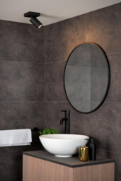Taylor Modern Ceiling Spotlight Bathroom - LED Dim to warm - GU10 - 1x5W 2200K/3000K - IP44 - Black - thumbnail 5