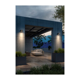 Modis Outdoor Modern Wall Lamp Urban Grey LED 13.2W CCT 2700-3200-4000K IP66 On-Off - thumbnail 2