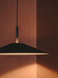 H Dome Pendant Ceiling Light Black, Sandblasted LED 27.7W 2700K Dali Dimming - thumbnail 3