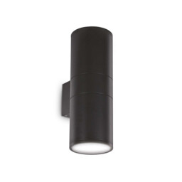 Gun  2 Light Outdoor Large Up Down Wall Light White, Black IP54, E27