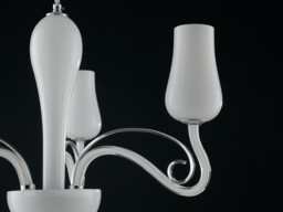 ANGEL 3 Light Multi Arm Pendant Ceiling Light White 3xE14 64x45cm - thumbnail 2