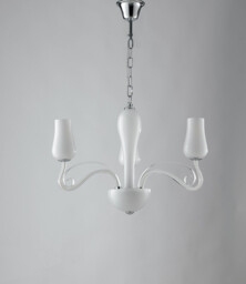 ANGEL 3 Light Multi Arm Pendant Ceiling Light White 3xE14 64x45cm - thumbnail 1