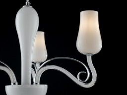 ANGEL 3 Light Multi Arm Pendant Ceiling Light White 3xE14 64x45cm - thumbnail 3