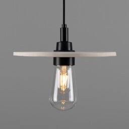 Bog Bathroom Oak, Matte White Striped, Matte Black, IP44 - thumbnail 3
