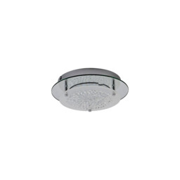 Gino Flush Ceiling, 280mm Round, 12W 1000lm LED 4000K Polished Silver - thumbnail 3